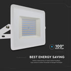 100W Naświetlacz LED SMD / Barwa:6500K / Obudowa: Biała
