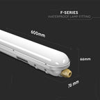 18W Oprawa hermetyczna LED Seria-F / 60cm / Barwa:4000K / IP65