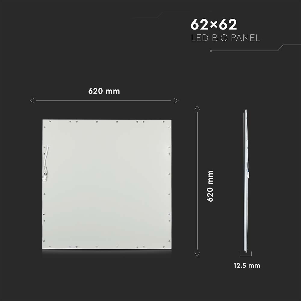 36W Panel LED 620x620mm / Barwa:4000K / UGR19 / Opakowanie: 6szt.