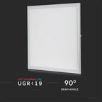 36W Panel LED 620x620mm / Barwa:4000K / UGR19 / Opakowanie: 6szt.