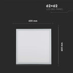 40W Panel LED 620x620mm / Barwa: 6400K / UGR19 / Opakowanie: 6szt.