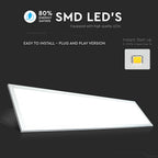 29W Panel LED 1200x300mm / Barwa:3000K / HIGH LUMEN / Opakowanie: 6szt.