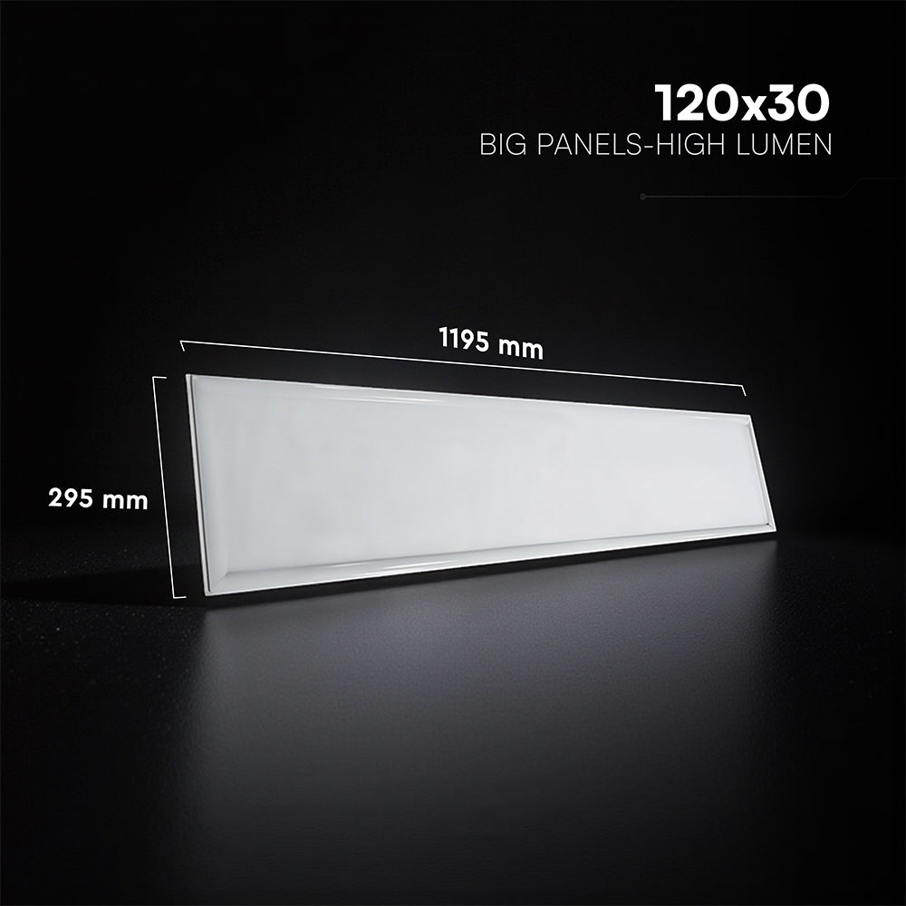 29W Panel LED 1200x300mm / Barwa:6000K / HIGH LUMEN / Opakowanie: 6szt.