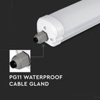 36W Oprawa hermetyczna LED Seria-G / 120cm / Barwa:6400K / IP65 / Skuteczność: 120lm/W