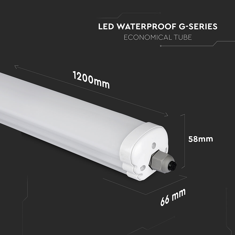 36W Oprawa hermetyczna 120cm Seria-G / CREE / Barwa: 4000K / Skuteczność 135lm/W / 6 Lat gwarancji