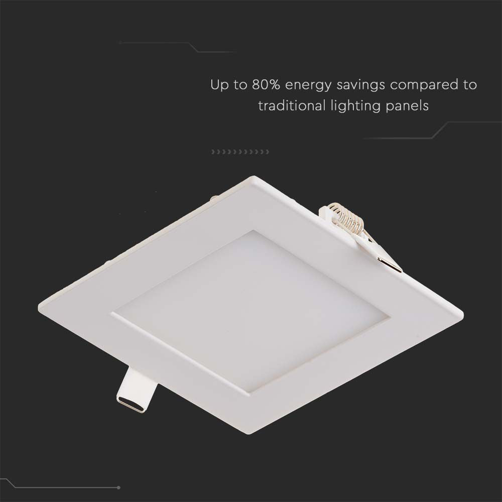 3W Panel LED / Barwa:2700K / Kwadratowa