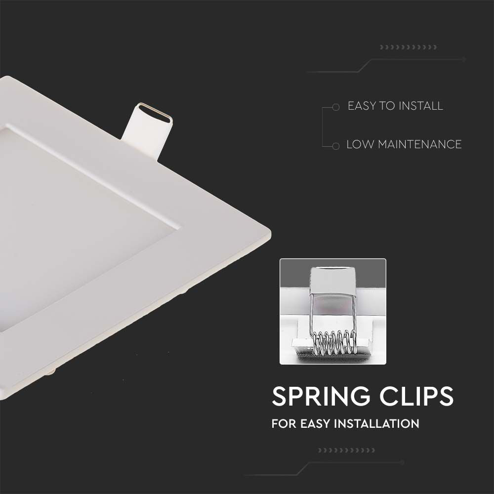 3W Panel LED / Barwa:4000K / Kwadratowa