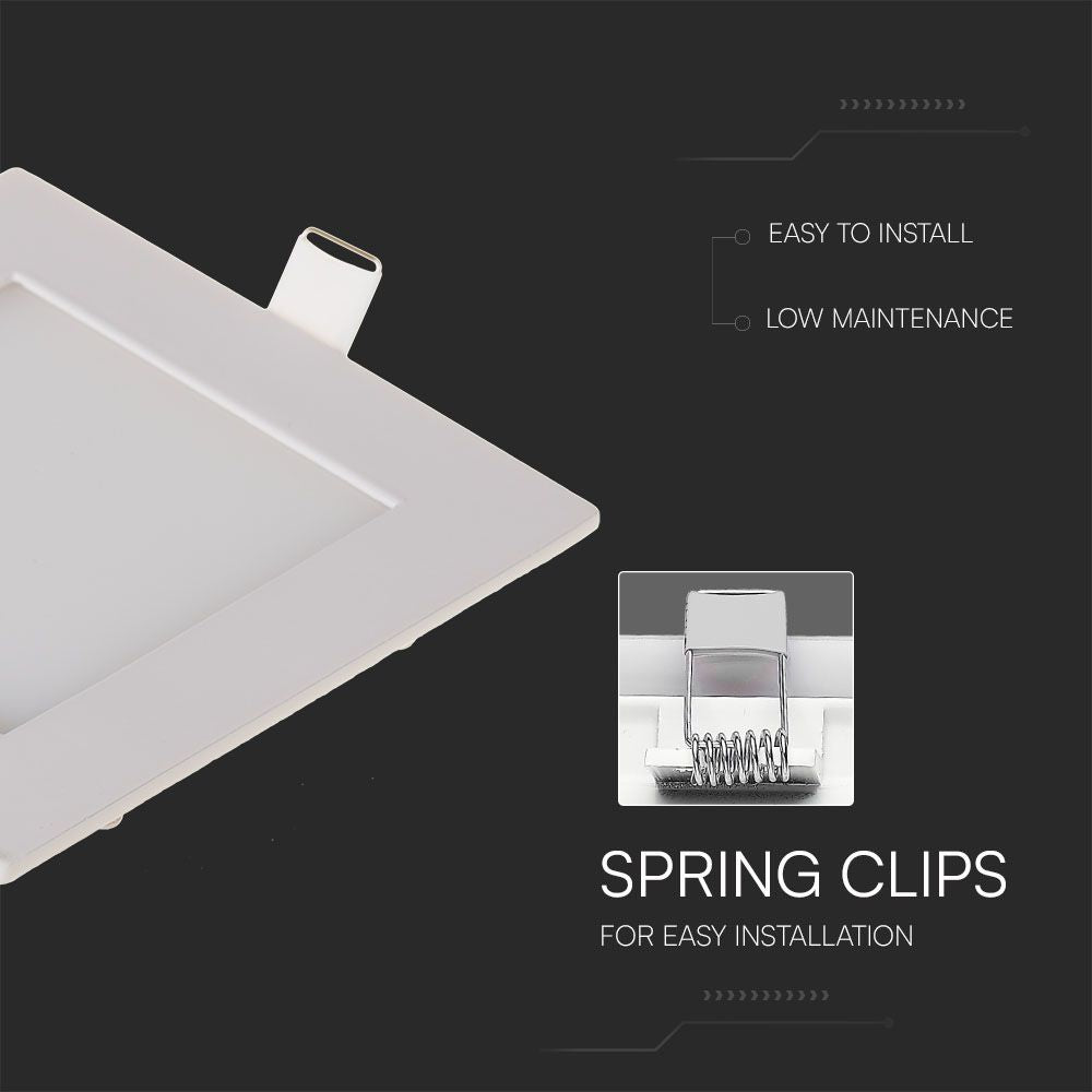 3W Panel LED / Barwa:6400K / Kwadratowa