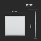 45W Panel LED 600x600mm / Chip SAMSUNG / Barwa:6400K / 5 Lat gwarancji