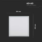 32W Panel LED 600x600mm / Barwa:3000K / HIGH LUMEN / Opakowanie: 6szt.