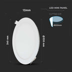 22W Panel LED / Barwa:4000K / Okrągła