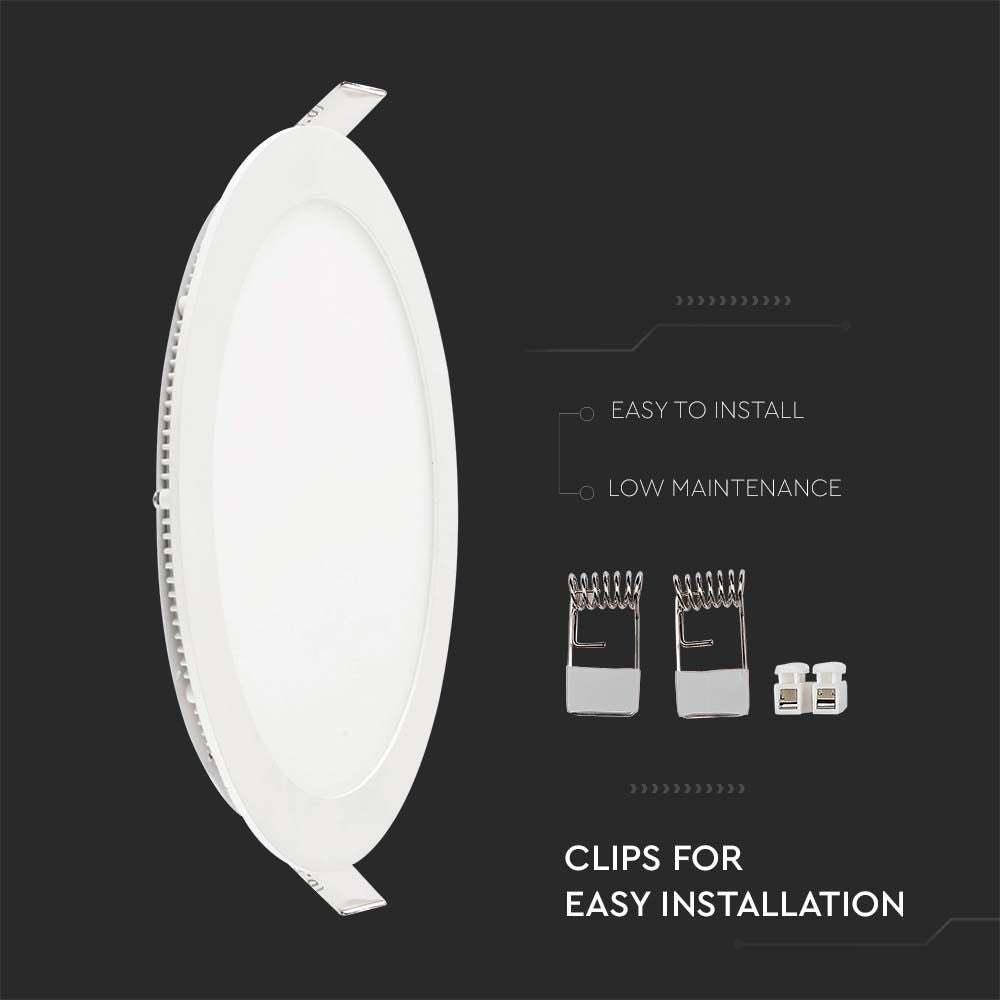 22W Panel LED / Barwa:3000K / Okrągła