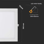 36W Panel LED / Barwa:6400K / Kwadratowa