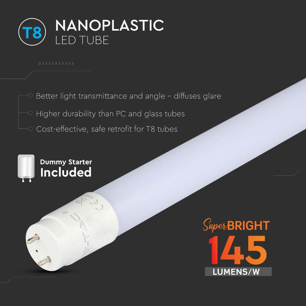 12W Świetlówki LED T8 120cm / Barwa:3000K / Trzonek:G13 / Skuteczność 160lm/W