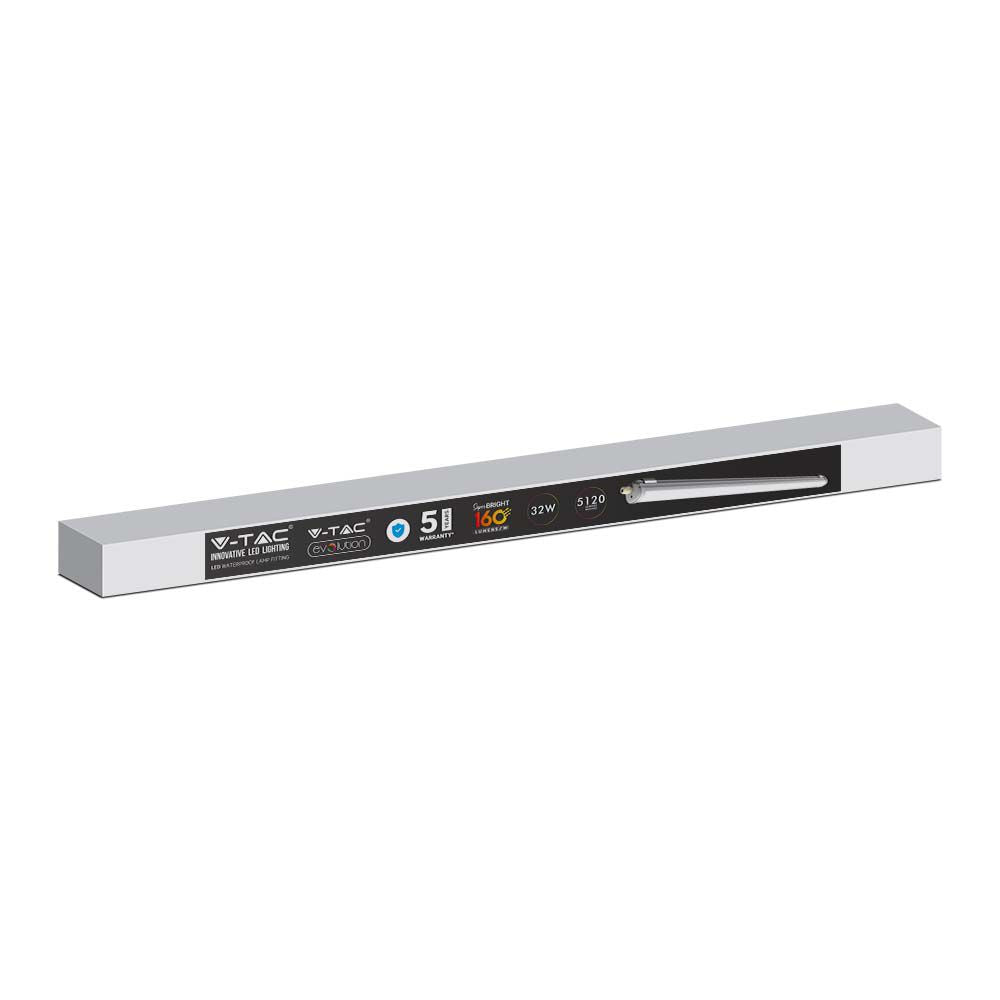 32W Oprawa hermetyczna LED Seria-X / 150cm / Barwa:6500K / Skuteczność 160lm/W
