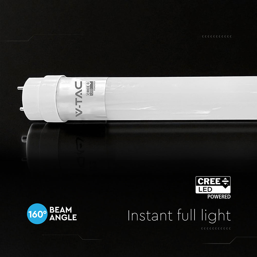 9W T8 Tuba LED plastikowa regulowana 60cm / Chip CREE / Barwa:3000K / 6 Lat gwarancji