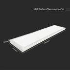 40W Panel LED 1200x300mm/ SAMSUNG / 2w1 / Barwa:6500K / Opakowanie: 6szt.