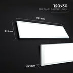 40W Panel LED 1200x300mm / 2w1 / Chip CREE / Skuteczność 110lm/W / Barwa: 4000K / 6 Lat gwarancji / Opakowanie: 6szt.