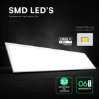 40W Panel LED 1200x300mm / 2w1 / Chip CREE / Skuteczność 110lm/W / Barwa: 4000K / 6 Lat gwarancji / Opakowanie: 6szt.