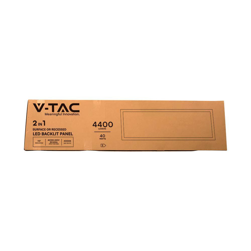 40W Panel LED 1200x300mm / 2w1 / Barwa:6500K / Opakowanie: 6szt.
