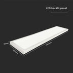 40W Panel LED 1200x300mm / 2w1 / Barwa:6500K / Opakowanie: 6szt.