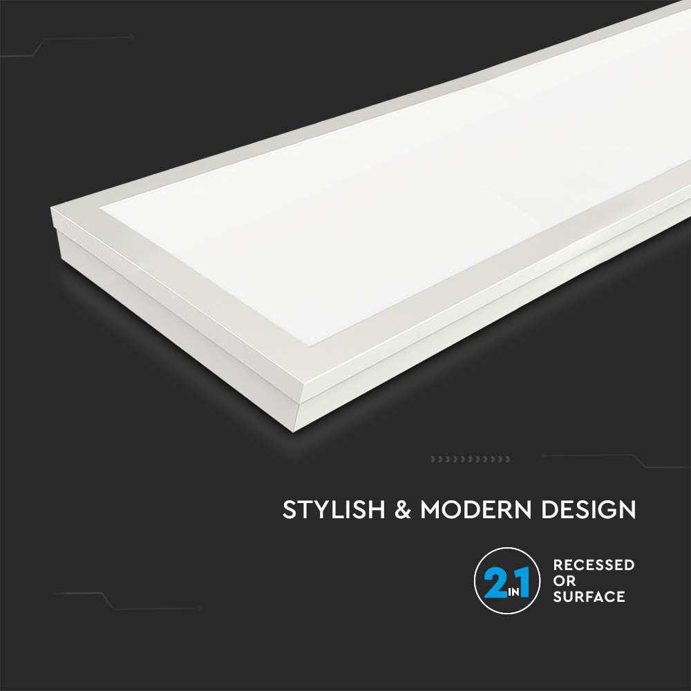 40W Panel LED 1200x300mm / 2w1 / Barwa:6500K / Opakowanie: 6szt.