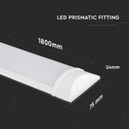 60W Belka oświetleniowa LED 180cm / Barwa:6400K