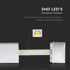 60W Belka oświetleniowa LED 180cm / Barwa:6400K