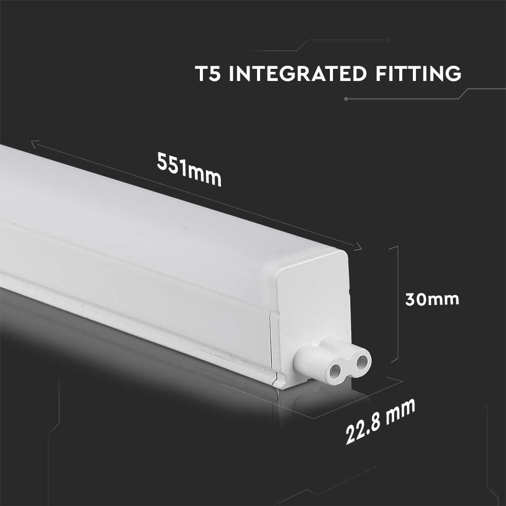 7W T5 Belka oświetleniowa LED 60cm / Chip SAMSUNG / Barwa:6400K