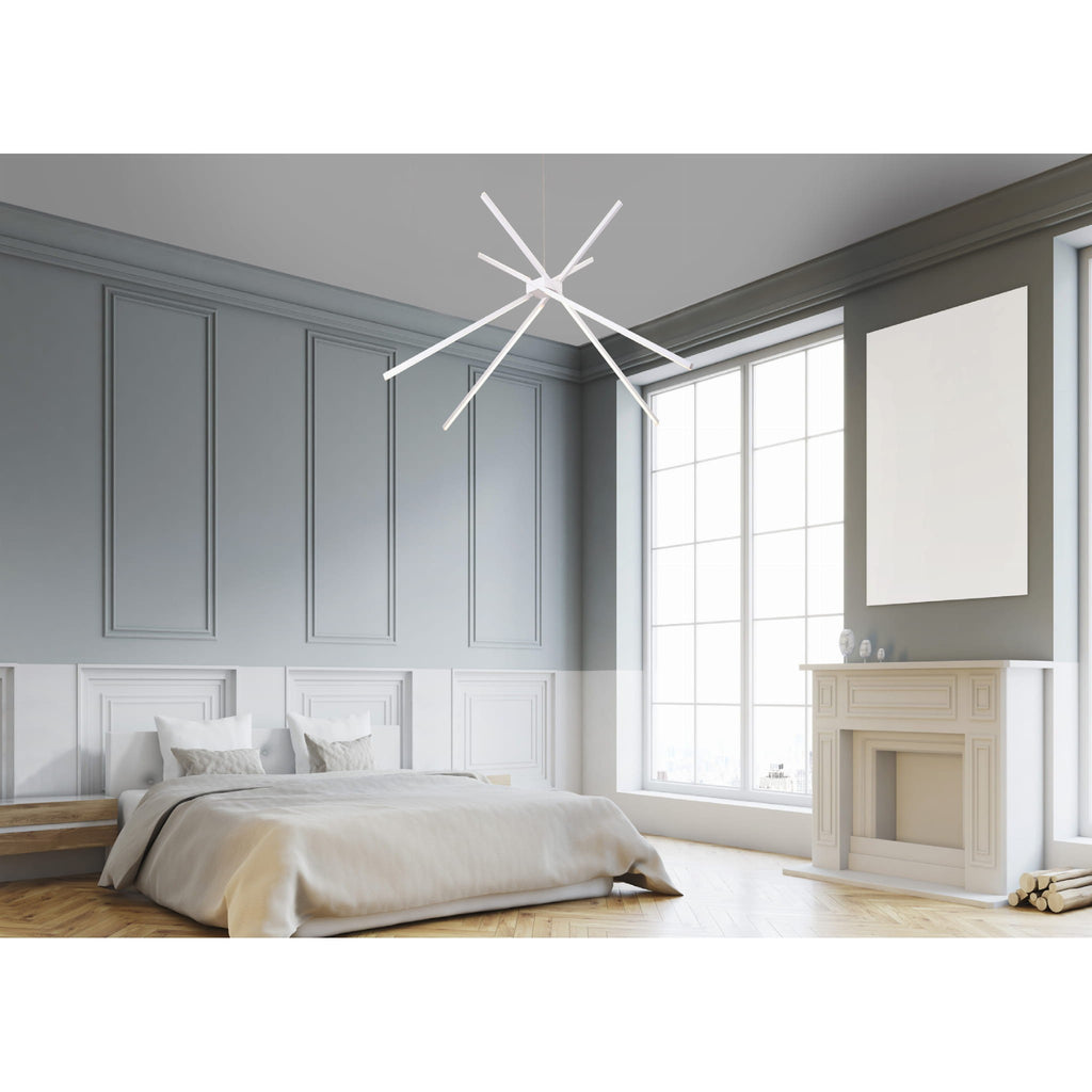 Maxlight Lampa wisząca Spider - Metal + akryl - Biały P0270