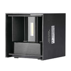 5W Kinkiet kwadrat LED / CHIP BRIDGELUX / Barwa:4000K / Czarny