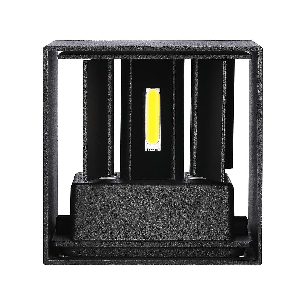 5W Kinkiet kwadrat LED / CHIP BRIDGELUX / Barwa:3000K / Czarny