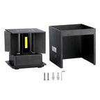5W Kinkiet kwadrat LED / CHIP BRIDGELUX / Barwa:4000K / Czarny