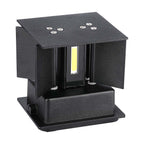 5W Kinkiet kwadrat LED / CHIP BRIDGELUX / Barwa:4000K / Czarny