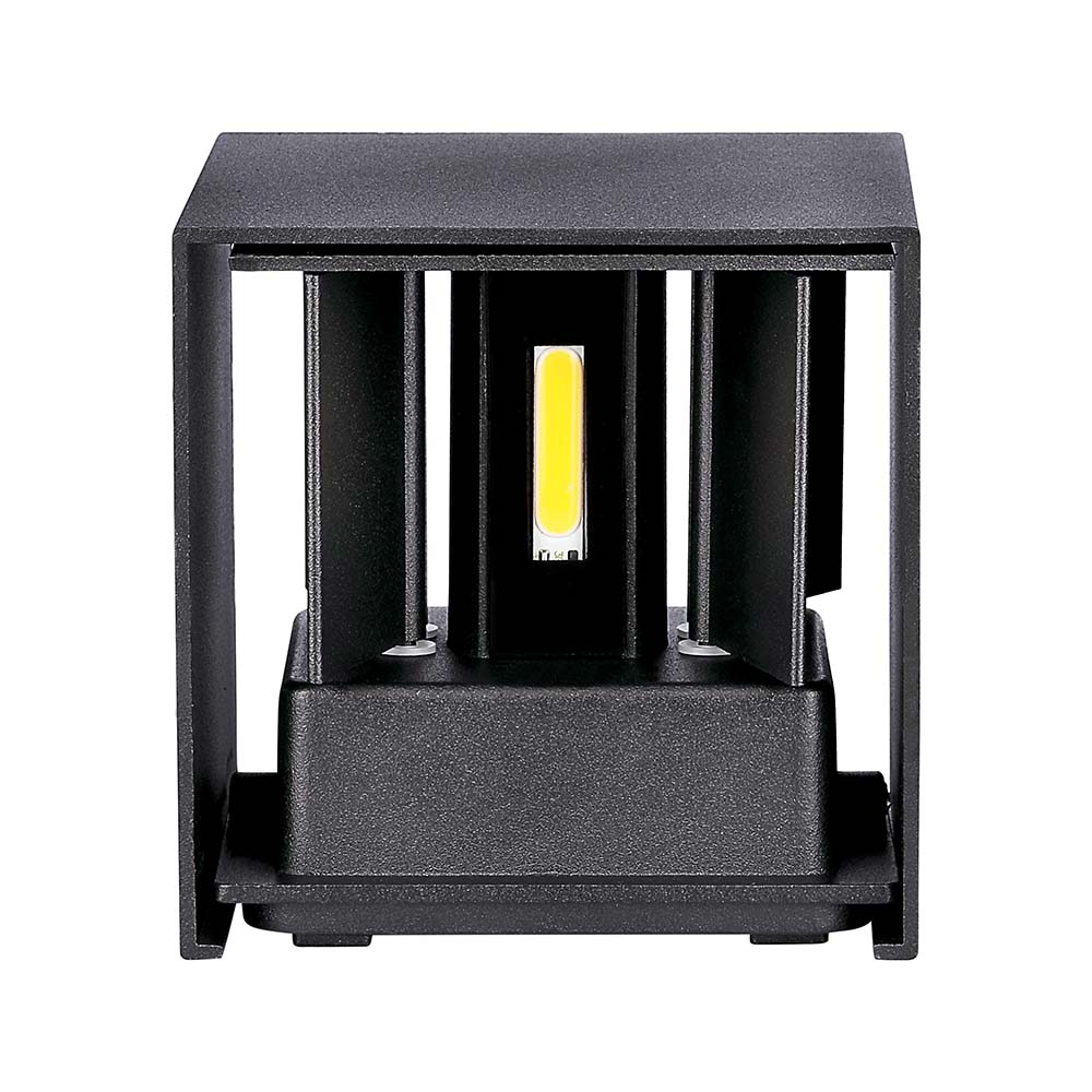 5W Kinkiet kwadrat LED / CHIP BRIDGELUX / Barwa:3000K / Czarny