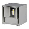 V-TAC Kinkiet kwadrat LED 5W, CHIP BRIDGELUX, 3000K - Szary VT-217080