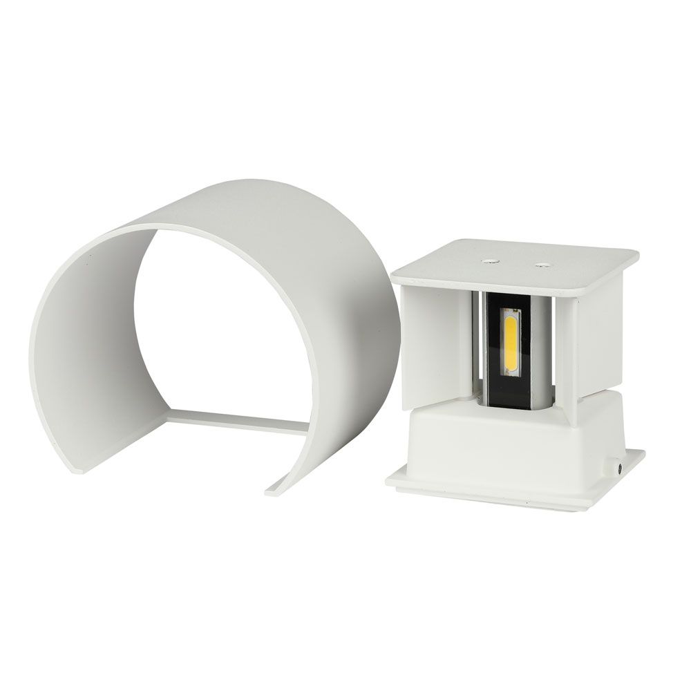 5W Kinkiet walec LED / CHIP BRIDGELUX / Barwa:3000K / Biały