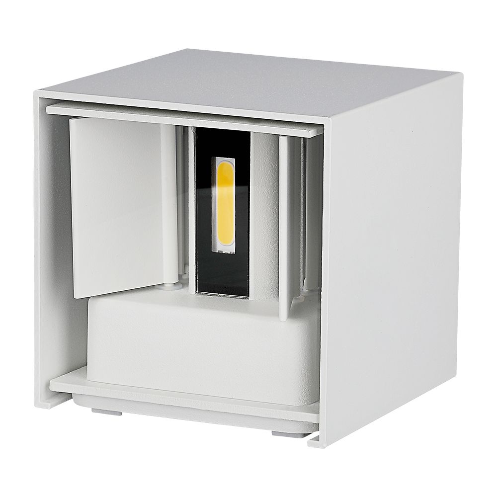 5W Kinkiet kwadrat LED / CHIP BRIDGELUX / Barwa:4000K / Biały