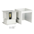5W Kinkiet kwadrat LED / CHIP BRIDGELUX / Barwa:4000K / Biały