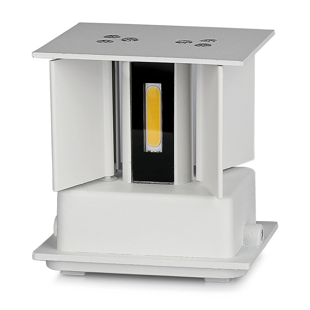 5W Kinkiet kwadrat LED / CHIP BRIDGELUX / Barwa:4000K / Biały