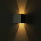 5W Kinkiet kwadrat LED / CHIP BRIDGELUX / Barwa:4000K / Szary