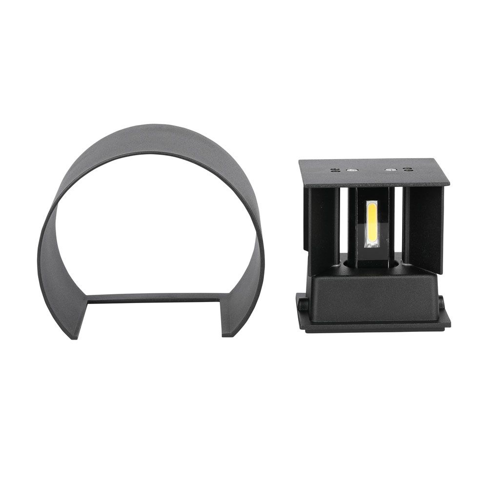 5W Kinkiet walec LED / CHIP BRIDGELUX / Barwa:4000K / Czarny