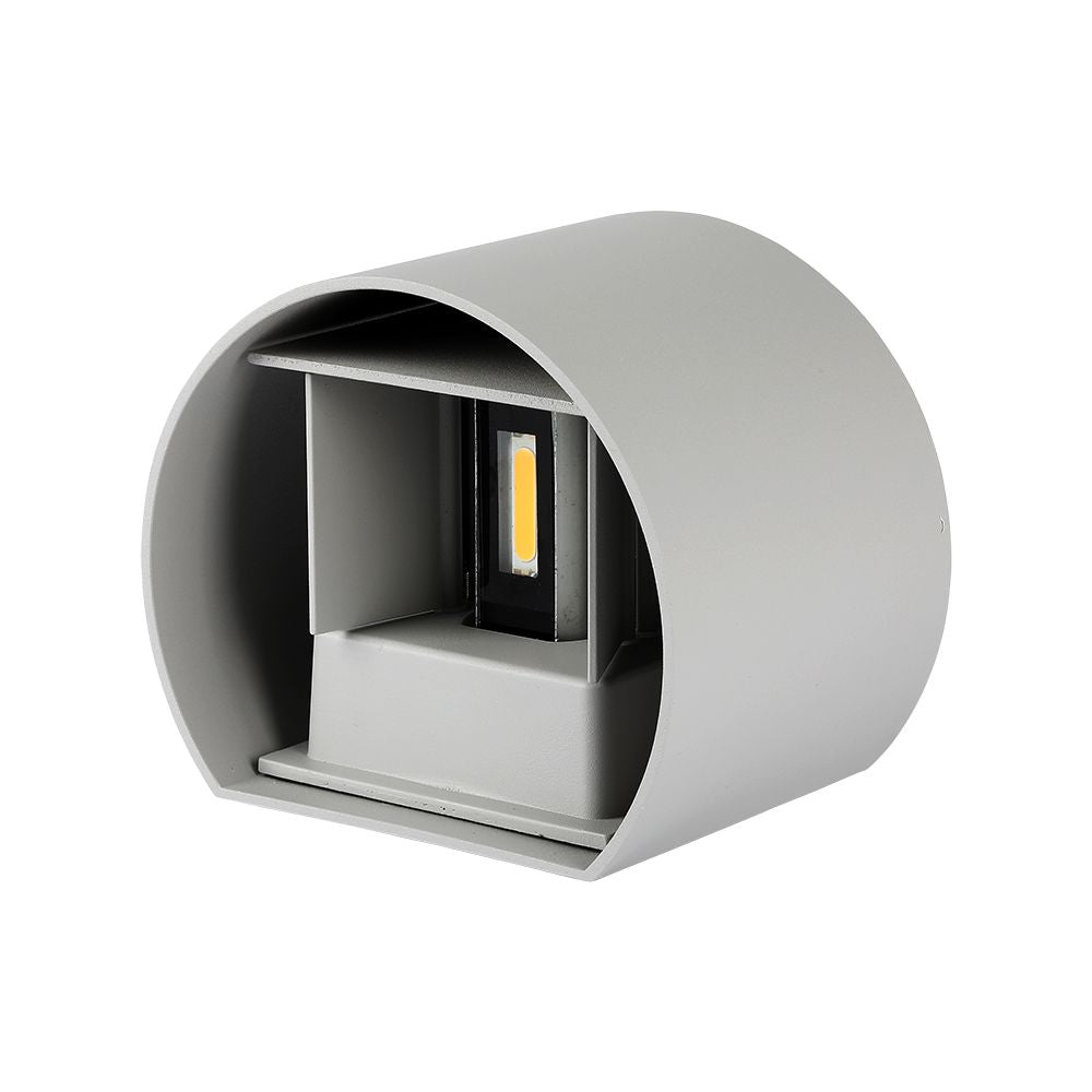 5W Kinkiet walec LED / CHIP BRIDGELUX / Barwa:4000K / Szary