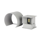 5W Kinkiet walec LED / CHIP BRIDGELUX / Barwa:4000K / Szary