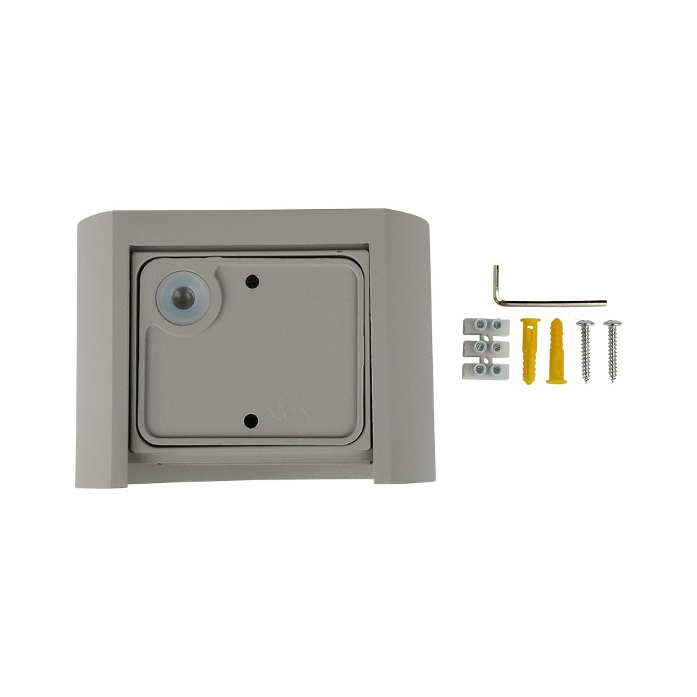 5W Kinkiet walec LED / CHIP BRIDGELUX / Barwa:4000K / Szary