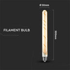 5W T30 Żarówka LED Filament / Klosz Bursztynowy / Barwa:2200K / Trzonek:E27