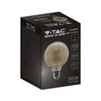 8W G95 Żarówka LED Filament / Klosz Bursztynowy / Barwa:2200K / Trzonek:E27