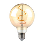 4W G95 Żarówka LED Filament / Klosz Bursztynowy / Barwa:2200K / Trzonek:E27