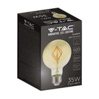 4W G80 Żarówka LED Filament / Klosz Bursztynowy / Barwa:2200K / Trzonek:E27
