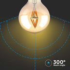 4W G80 Żarówka LED Filament / Klosz Bursztynowy / Barwa:2200K / Trzonek:E27